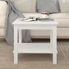 Couchtisch aus massivem weißem Kiefernholz, 50 x 50 x 45 cm von vidaXL, Couchtisch - Ref: Foro24-822278, Preis: 76,97 €, Raba...