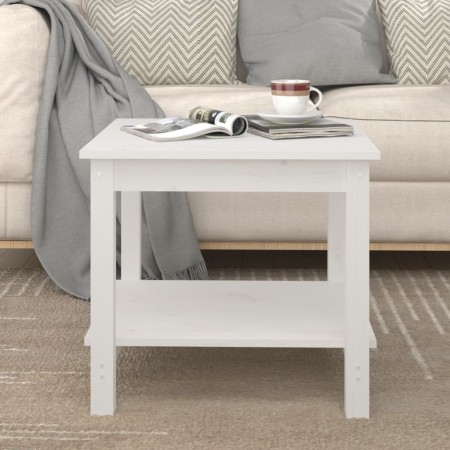 Couchtisch aus massivem weißem Kiefernholz, 50 x 50 x 45 cm von vidaXL, Couchtisch - Ref: Foro24-822278, Preis: 80,32 €, Raba...