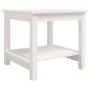 Couchtisch aus massivem weißem Kiefernholz, 50 x 50 x 45 cm von vidaXL, Couchtisch - Ref: Foro24-822278, Preis: 76,97 €, Raba...