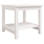 Couchtisch aus massivem weißem Kiefernholz, 50 x 50 x 45 cm von vidaXL, Couchtisch - Ref: Foro24-822278, Preis: 80,32 €, Raba...