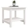 Couchtisch aus massivem weißem Kiefernholz, 50 x 50 x 45 cm von vidaXL, Couchtisch - Ref: Foro24-822278, Preis: 76,97 €, Raba...