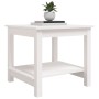 Couchtisch aus massivem weißem Kiefernholz, 50 x 50 x 45 cm von vidaXL, Couchtisch - Ref: Foro24-822278, Preis: 80,32 €, Raba...