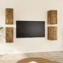 Mueble TV 4 uds madera contrachapada roble ahumado 30,5x30x60cm de vidaXL, Muebles TV - Ref: Foro24-3120326, Precio: 110,72 €...