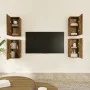 Mueble TV 4 uds madera contrachapada roble ahumado 30,5x30x60cm de vidaXL, Muebles TV - Ref: Foro24-3120326, Precio: 110,72 €...