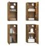 Mueble TV 4 uds madera contrachapada roble ahumado 30,5x30x60cm de vidaXL, Muebles TV - Ref: Foro24-3120326, Precio: 110,72 €...