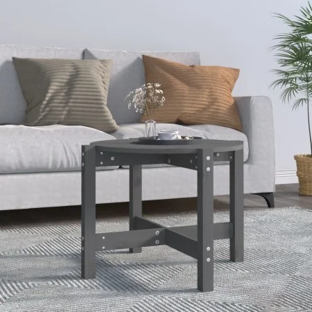 Couchtisch aus massivem grauem Kiefernholz, 62,5 x 45 cm von vidaXL, Couchtisch - Ref: Foro24-822304, Preis: 37,44 €, Rabatt: %
