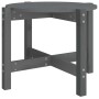 Mesa de centro de madera maciza de pino gris 62,5x45 cm de vidaXL, Mesas de centro - Ref: Foro24-822304, Precio: 44,53 €