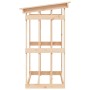 Gestell aus massivem Kiefernholz 108x64,5x109 cm von vidaXL, Zubehör für Taschen und Brennholzhalter - Ref: Foro24-822427, Pr...
