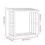 Gestell aus massivem Kiefernholz 108x64,5x109 cm von vidaXL, Zubehör für Taschen und Brennholzhalter - Ref: Foro24-822427, Pr...
