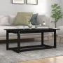 Couchtisch aus massivem schwarzem Kiefernholz, 110 x 55 x 45 cm von vidaXL, Couchtisch - Ref: Foro24-822171, Preis: 78,03 €, ...
