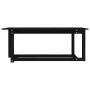 Couchtisch aus massivem schwarzem Kiefernholz, 110 x 55 x 45 cm von vidaXL, Couchtisch - Ref: Foro24-822171, Preis: 78,03 €, ...