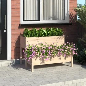Solid pine wood planter 110x84x75 cm by vidaXL, Pots and planters - Ref: Foro24-822262, Price: 156,01 €, Discount: %