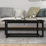 Couchtisch aus massivem schwarzem Kiefernholz, 110 x 55 x 45 cm von vidaXL, Couchtisch - Ref: Foro24-822171, Preis: 78,03 €, ...