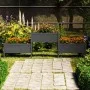 Solid gray pine wood planter 245.5x44x75 cm by vidaXL, Pots and planters - Ref: Foro24-822254, Price: 184,25 €, Discount: %