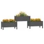 Solid gray pine wood planter 245.5x44x75 cm by vidaXL, Pots and planters - Ref: Foro24-822254, Price: 184,25 €, Discount: %
