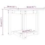 Couchtisch aus massivem weißem Kiefernholz, 50 x 50 x 45 cm von vidaXL, Couchtisch - Ref: Foro24-822173, Preis: 48,80 €, Raba...