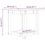 Couchtisch aus massivem weißem Kiefernholz, 50 x 50 x 45 cm von vidaXL, Couchtisch - Ref: Foro24-822173, Preis: 49,42 €, Raba...