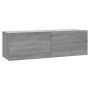 TV-Wandschrank-Set aus grauem Sonoma-Sperrholz von vidaXL, TV-Möbel - Ref: Foro24-3120303, Preis: 127,35 €, Rabatt: %