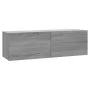 TV-Wandschrank-Set aus grauem Sonoma-Sperrholz von vidaXL, TV-Möbel - Ref: Foro24-3120303, Preis: 125,83 €, Rabatt: %