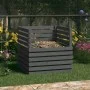 Solid gray pine wood composter 80x80x78 cm by vidaXL, Composters - Ref: Foro24-822189, Price: 117,24 €, Discount: %