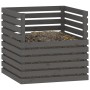 Compostador de madera maciza de pino gris 80x80x78 cm de vidaXL, Compostadores - Ref: Foro24-822189, Precio: 118,76 €, Descue...