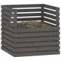 Solid gray pine wood composter 80x80x78 cm by vidaXL, Composters - Ref: Foro24-822189, Price: 117,24 €, Discount: %