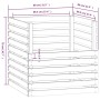 Compostador de madera maciza de pino gris 80x80x78 cm de vidaXL, Compostadores - Ref: Foro24-822189, Precio: 118,76 €, Descue...
