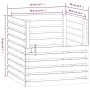 Komposter aus massivem grauem Kiefernholz, 80 x 80 x 78 cm von vidaXL, Komposter - Ref: Foro24-822189, Preis: 117,24 €, Rabat...