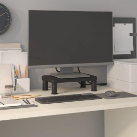 Schwarzer Monitorständer 38x24x10,5 cm von vidaXL, TV-Möbel - Ref: Foro24-51724, Preis: 16,00 €, Rabatt: %