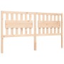 Estructura de cama de matrimonio con cabecero madera maciza