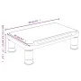 Schwarzer Monitorständer 38x24x10,5 cm von vidaXL, TV-Möbel - Ref: Foro24-51724, Preis: 15,78 €, Rabatt: %