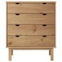 OTTA chest of drawers solid pine wood 76.5x39.5x90 cm by vidaXL, Drawers - Ref: Foro24-348582, Price: 124,91 €, Discount: %