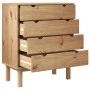 OTTA Kommode aus massivem Kiefernholz 76,5x39,5x90 cm von vidaXL, Schubladen - Ref: Foro24-348582, Preis: 129,52 €, Rabatt: %