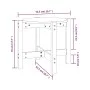 Mesa de centro de madera maciza de pino negro Ø52,5x45 cm de vidaXL, Mesas de centro - Ref: Foro24-822311, Precio: 30,46 €, D...
