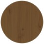 Mesa de centro de madera maciza de pino marrón miel Ø40x60 cm