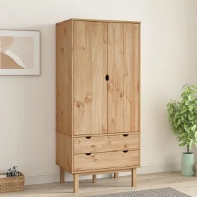 Kleiderschrank OTTA aus massivem Kiefernholz, 76,5 x 53 x 172 cm von vidaXL, Kleiderschränke - Ref: Foro24-348588, Preis: 285...