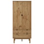 Kleiderschrank OTTA aus massivem Kiefernholz, 76,5 x 53 x 172 cm von vidaXL, Kleiderschränke - Ref: Foro24-348588, Preis: 290...