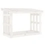 Solid white pine firewood rack 108x64.5x77 cm by vidaXL, Accessories for bags and firewood holders - Ref: Foro24-822433, Pric...