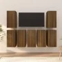 Muebles para TV 7 uds contrachapado roble marrón 30,5x30x60 cm de vidaXL, Muebles TV - Ref: Foro24-3120337, Precio: 168,98 €,...