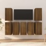 TV-Möbel 7 Stück braunes Eichensperrholz 30,5x30x60 cm von vidaXL, TV-Möbel - Ref: Foro24-3120337, Preis: 171,03 €, Rabatt: %