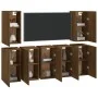 Muebles para TV 7 uds contrachapado roble marrón 30,5x30x60 cm de vidaXL, Muebles TV - Ref: Foro24-3120337, Precio: 168,98 €,...