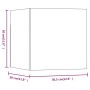 Juego de muebles de pared para TV contrachapado roble ahumado de vidaXL, Muebles TV - Ref: Foro24-3120302, Precio: 115,06 €, ...