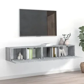 Set de muebles para TV 2 pzas madera contrachapada gris Sonoma de vidaXL, Muebles TV - Ref: Foro24-3120282, Precio: 75,95 €, ...