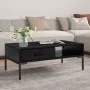 Couchtisch aus massivem schwarzem Kiefernholz, 90 x 50 x 35 cm von vidaXL, Couchtisch - Ref: Foro24-349930, Preis: 132,42 €, ...