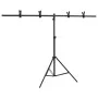 Soporte para fondos en forma de T negro 151x60x(70-200) cm de vidaXL, Montajes de estudio - Ref: Foro24-190252, Precio: 37,03...