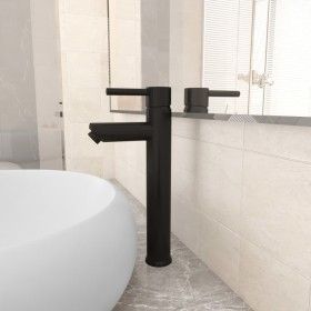 Grifo mezclador de cuarto de baño negro 12x30 cm de vidaXL, Grifos - Ref: Foro24-149088, Precio: 38,93 €, Descuento: %