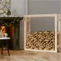 Kaminholzregal aus massivem Kiefernholz 100x25x100 cm von vidaXL, Zubehör für Taschen und Brennholzhalter - Ref: Foro24-82242...
