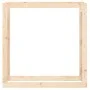 Estante para leña madera maciza de pino 100x25x100 cm de vidaXL, Accesorios para bolsas y soportes de leña - Ref: Foro24-8224...