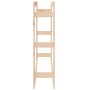 Estante para leña madera maciza de pino 100x25x100 cm de vidaXL, Accesorios para bolsas y soportes de leña - Ref: Foro24-8224...