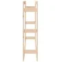 Estante para leña madera maciza de pino 100x25x100 cm de vidaXL, Accesorios para bolsas y soportes de leña - Ref: Foro24-8224...